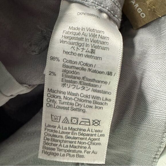 NWT Madewell Garment-Dyed 90s Straight Cargo Pant Grey Size 33 High Rise Stretch - Picture 5 of 12